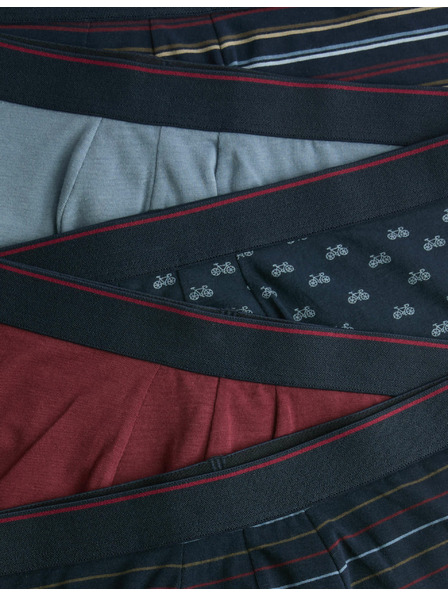 Marks & Spencer Bokové bavlnené strečové trenky s technológiou Cool & Fresh™, 5 ks Marks & Spencer námorná modrá