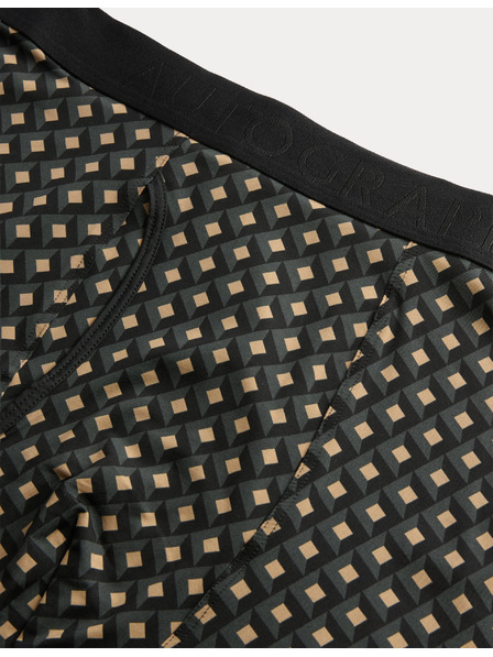 Marks & Spencer Trenky Microskin s geometrickým vzorom, sada 5 ks Marks & Spencer hnedá