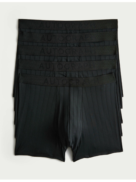 Marks & Spencer Úpletové trenky Microskin, 5 ks Marks & Spencer čierna