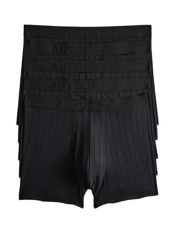 Marks & Spencer Úpletové trenky Microskin, 5 ks Marks & Spencer čierna