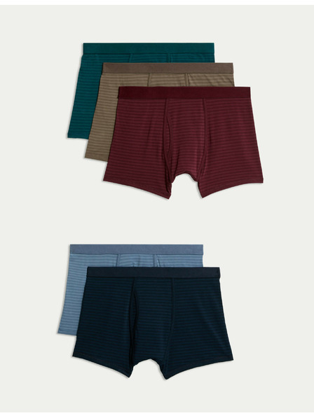 Marks & Spencer Trenírky s vysokým podielom bavlny a technológiou Cool & Fresh™, 5 ks v balení Marks & Spencer viacfarebná