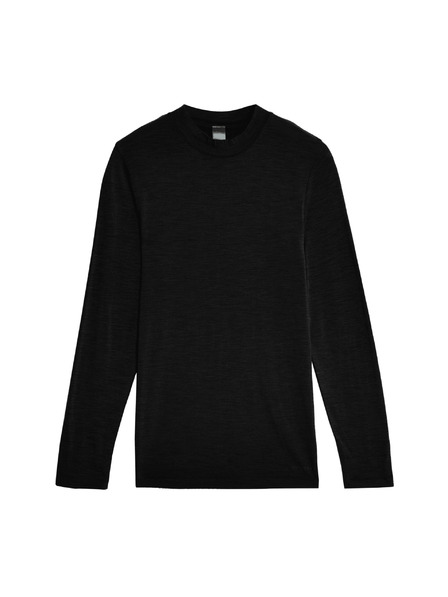 Marks & Spencer Maximálne hrejivé termo tričko s dlhým rukávom a vlnou Merinotec™ Marks & Spencer čierna
