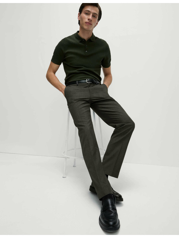 Marks & Spencer Nežehliace nohavice klasického strihu Marks & Spencer sivá