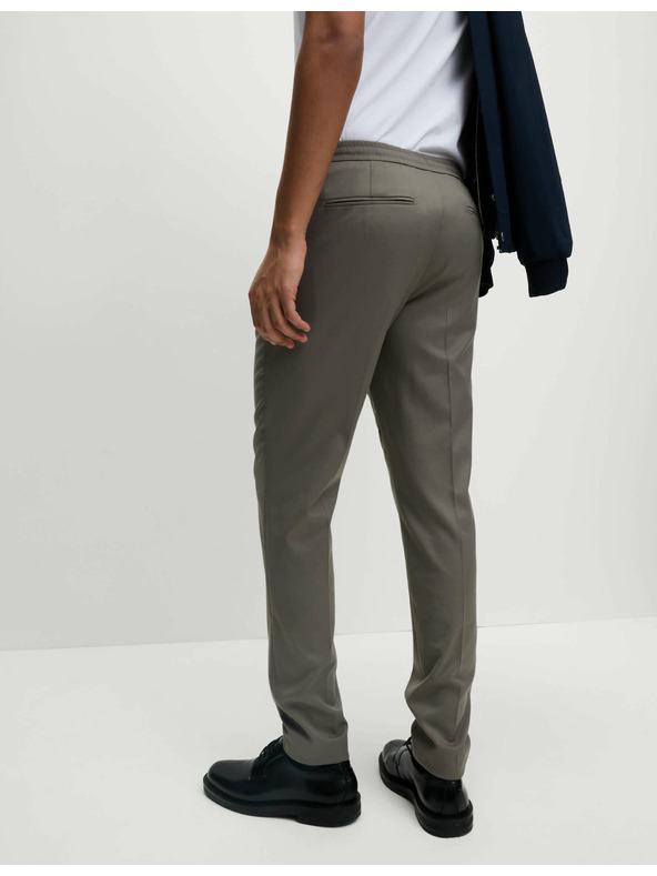 Marks & Spencer Elastické formálne nohavice klasického strihu Marks & Spencer sivá