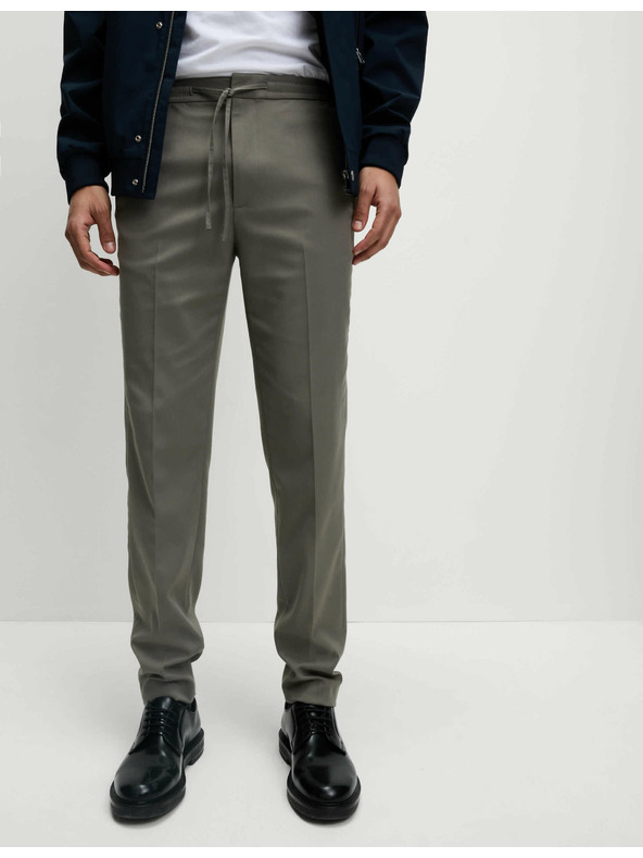 Marks & Spencer Elastické formálne nohavice klasického strihu Marks & Spencer sivá