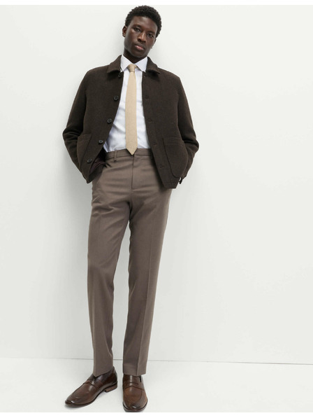 Marks & Spencer Nohavice normálneho strihu s úpravou Smart Stretch Marks & Spencer hnedá