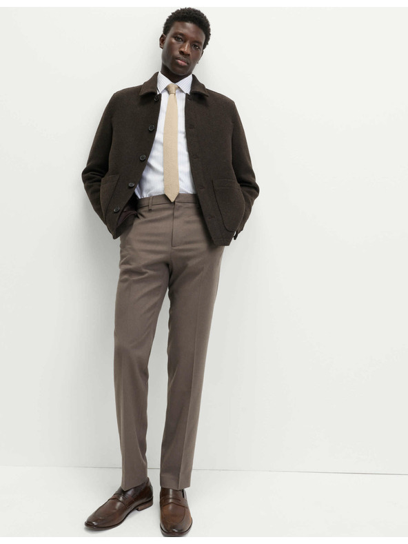 Marks & Spencer Nohavice normálneho strihu s úpravou Smart Stretch Marks & Spencer hnedá