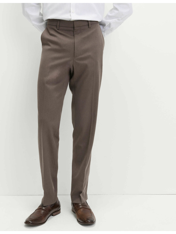 Marks & Spencer Nohavice normálneho strihu s úpravou Smart Stretch Marks & Spencer hnedá