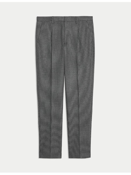 Marks & Spencer Teplé nohavice mierne zúženéhostrihu so vzorom pepito Marks & Spencer sivá