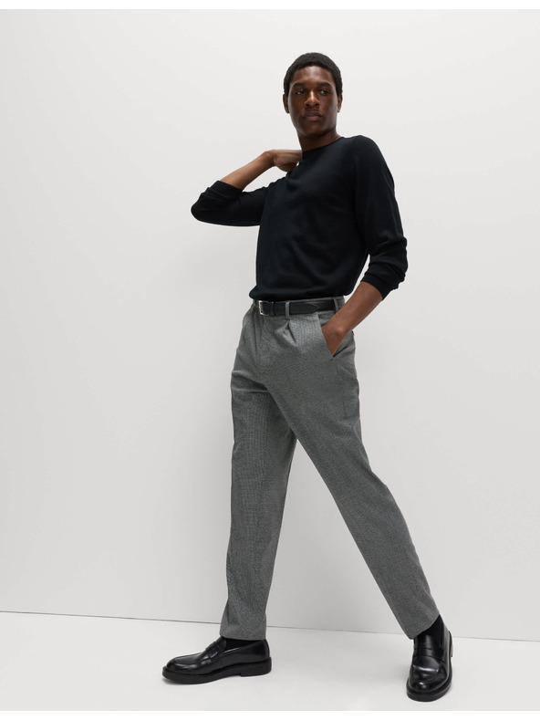 Marks & Spencer Teplé nohavice mierne zúženéhostrihu so vzorom pepito Marks & Spencer sivá