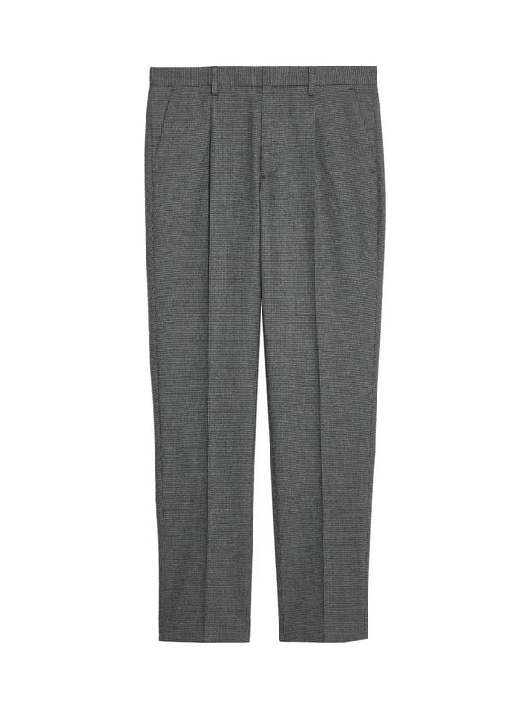 Marks & Spencer Teplé nohavice mierne zúženéhostrihu so vzorom pepito Marks & Spencer sivá