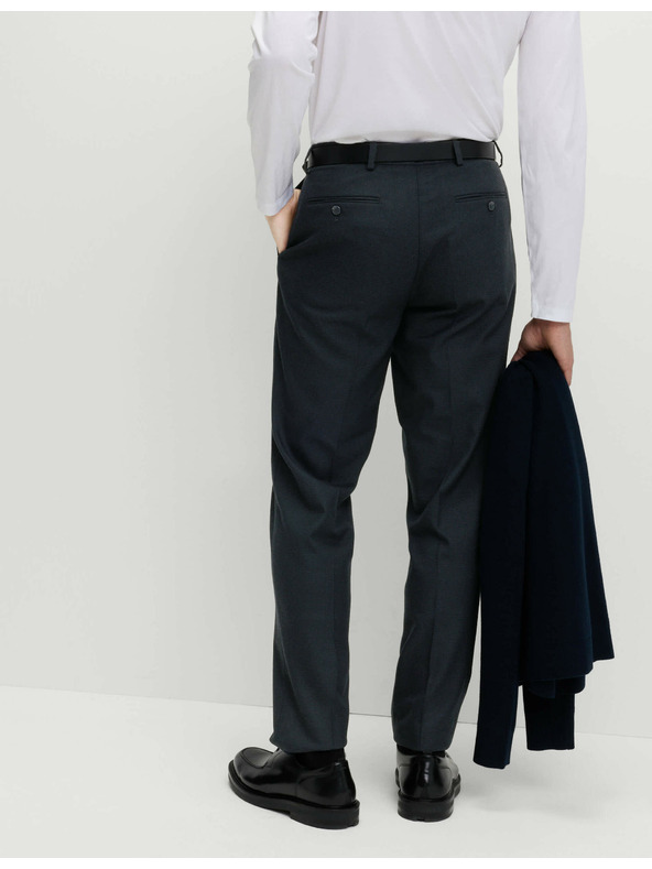 Marks & Spencer Teplé nohavice mierne zúženého strihu so vzorom pepito Marks & Spencer modrá