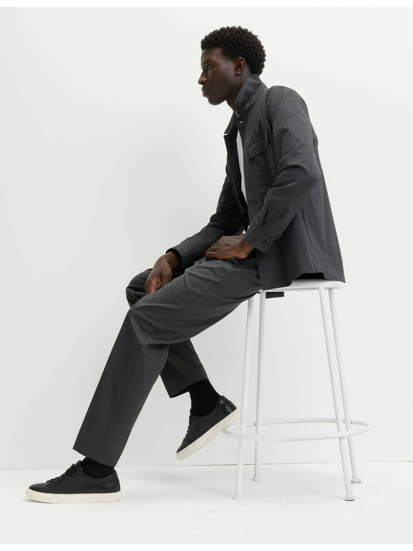 Marks & Spencer Elegantné nohavice s elastickým pásom z bavlnenej zmesi Marks & Spencer sivá