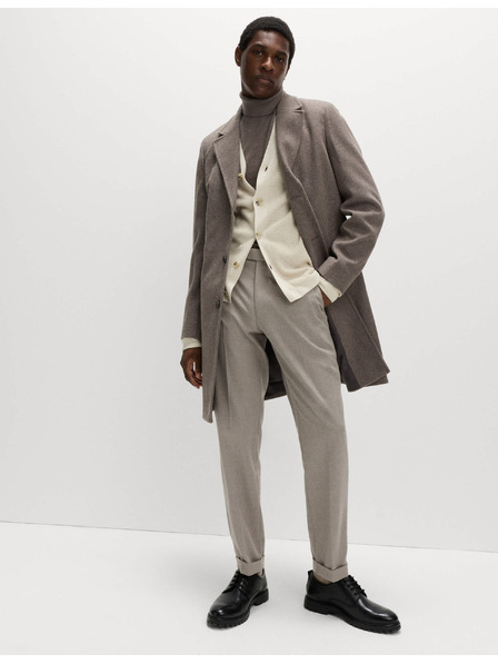 Marks & Spencer Teplé nohavice s bočnými sťahovacími úchytmi a rukoväťou Marks & Spencer smotanová