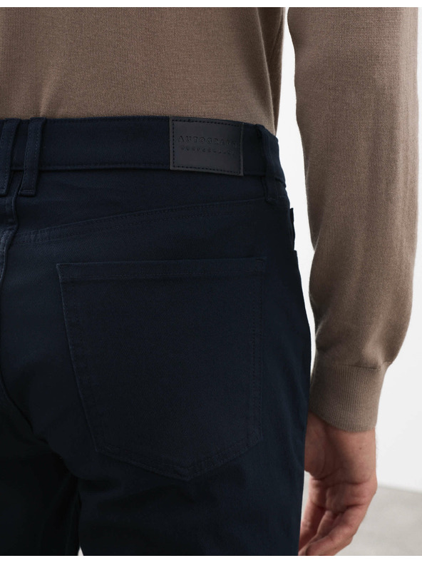 Marks & Spencer Nohavice s 5 vreckami a keprom Marks & Spencer námorná modrá