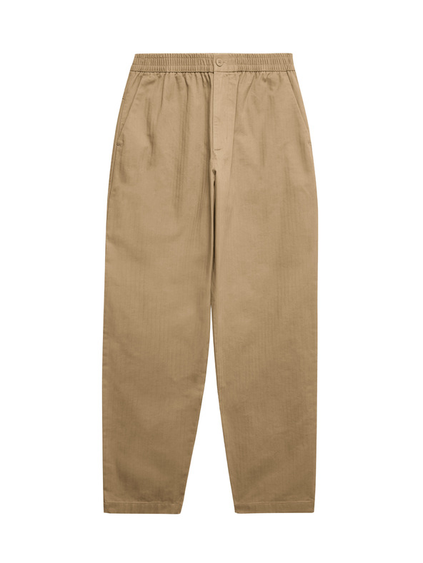 Marks & Spencer Nohavice so vzorom rybacej kosti, z čistej bavlny Marks & Spencer hnedá