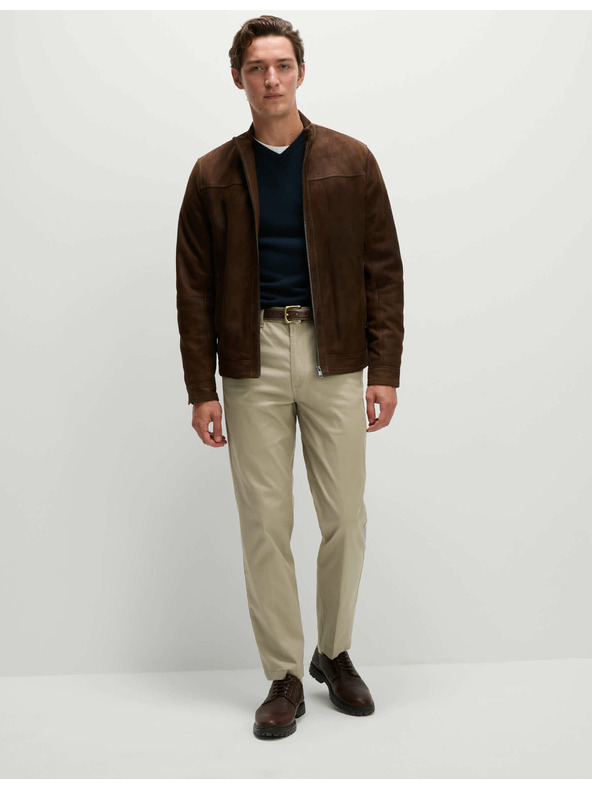 Marks & Spencer Heritage regular fit chino nohavice Marks & Spencer béžové