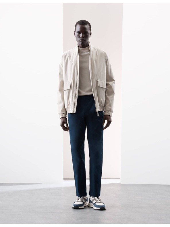 Marks & Spencer Super ľahké chino nohavice, mierne zúžený strih Marks & Spencer námorná modrá