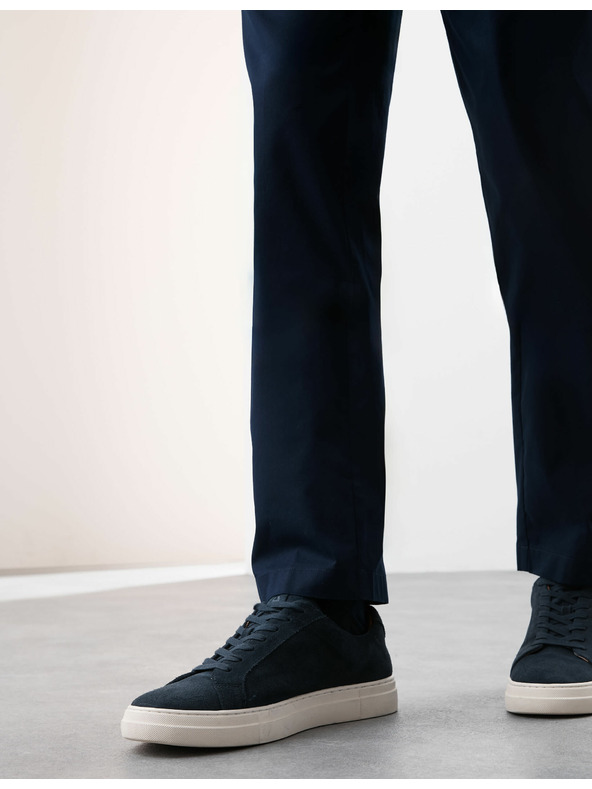 Marks & Spencer Super ľahké chino nohavice, normálny strih Marks & Spencer námorná modrá