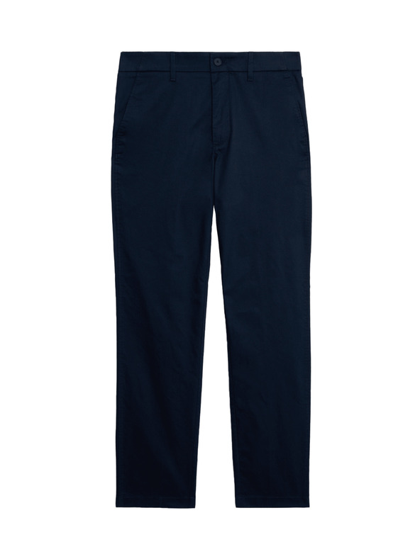 Marks & Spencer Super ľahké chino nohavice, normálny strih Marks & Spencer námorná modrá