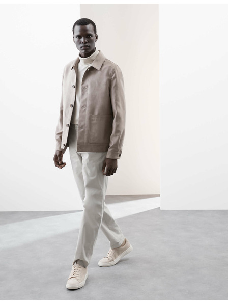 Marks & Spencer Super ľahké chino nohavice, normálny strih Marks & Spencer sivá