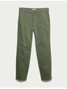 Marks & Spencer Strečové chino nohavice regular fit Marks & Spencer zelené