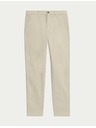 Marks & Spencer Strečové chino nohavice slim fit Marks & Spencer béžová