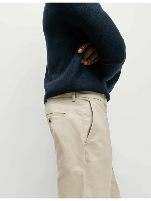 Marks & Spencer Strečové chino nohavice slim fit Marks & Spencer béžová