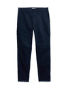 Marks & Spencer Nohavice Marks & Spencer Stretch Chino Slim Fit Pants Navy Blue