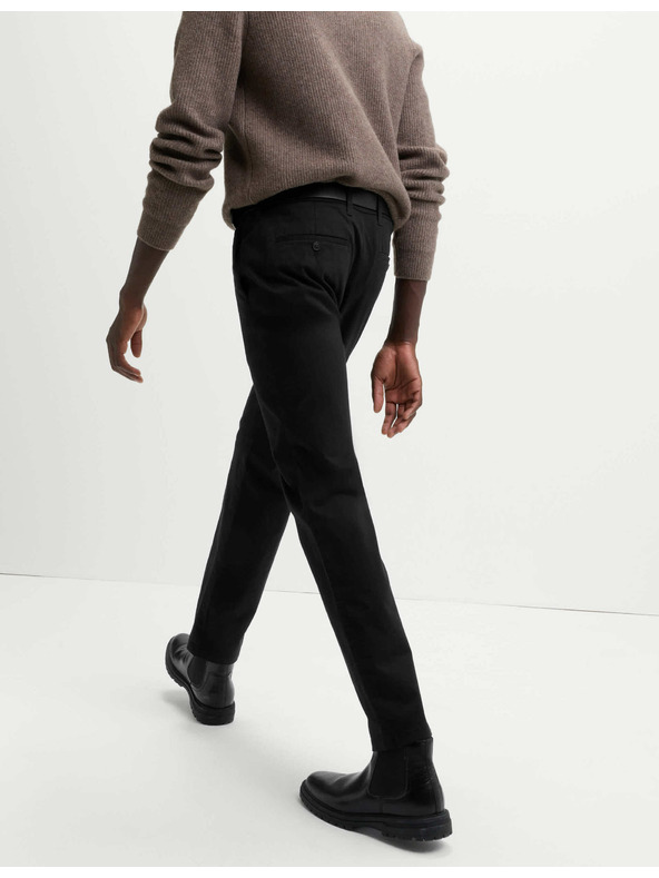 Marks & Spencer Strečové chino nohavice Marks & Spencer regular fit čierne
