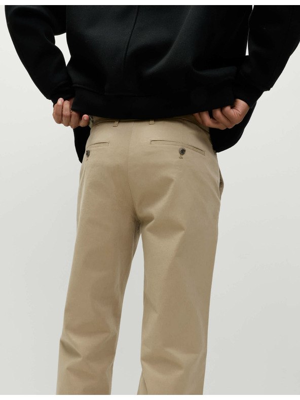 Marks & Spencer Strečové chino nohavice normálneho strihu Marks & Spencer béžová