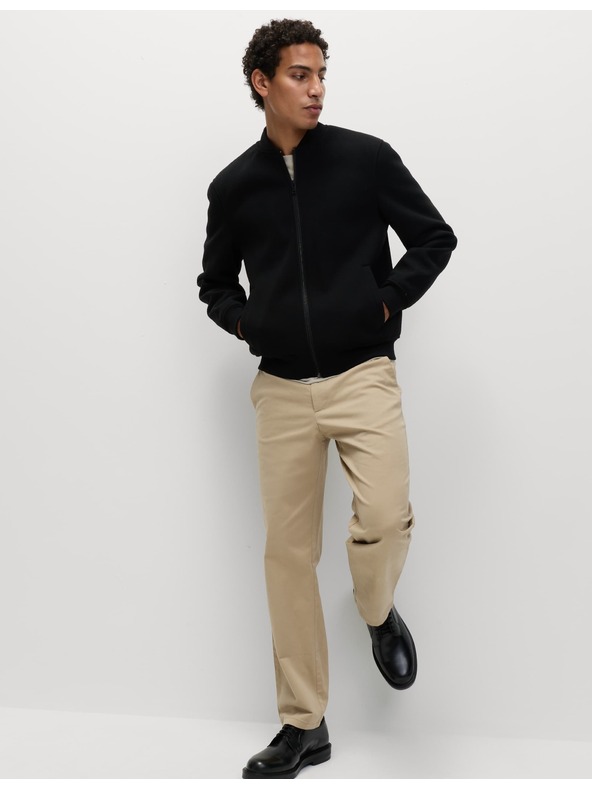 Marks & Spencer Strečové chino nohavice normálneho strihu Marks & Spencer béžová