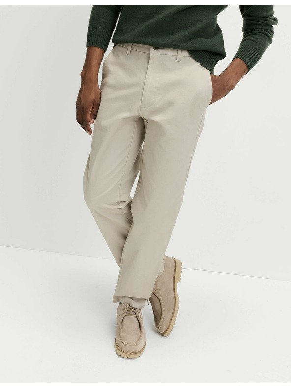 Marks & Spencer Strečové chino nohavice normálneho strihu Marks & Spencer béžová