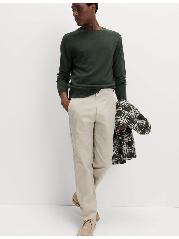 Marks & Spencer Strečové chino nohavice normálneho strihu Marks & Spencer béžová