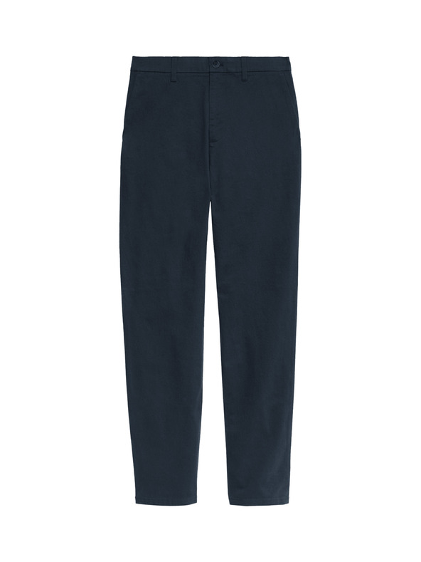 Marks & Spencer Strečové chino nohavice Marks & Spencer námornícka modrá
