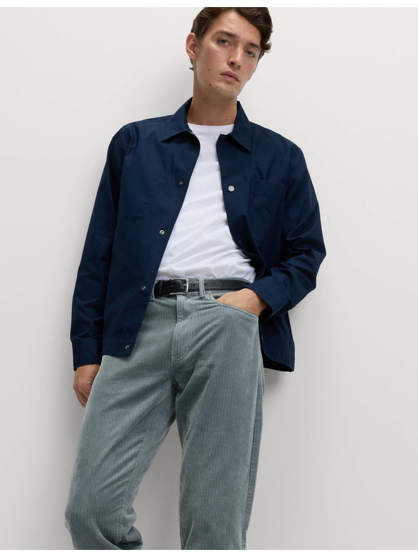 Marks & Spencer Luxusné menčestrové nohavice s 5 vreckami, voľný strih Marks & Spencer sivá