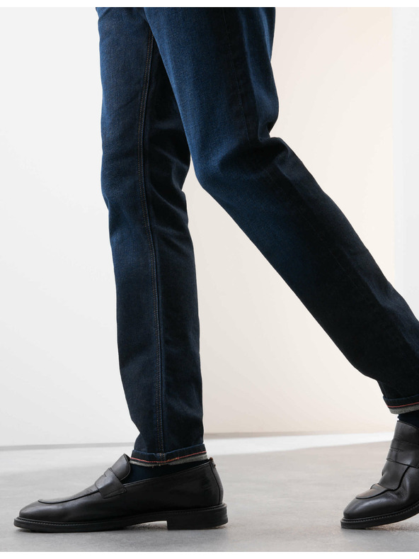 Marks & Spencer Pružné džínsy v japonskom štýle, úzky strih Marks & Spencer námorná modrá