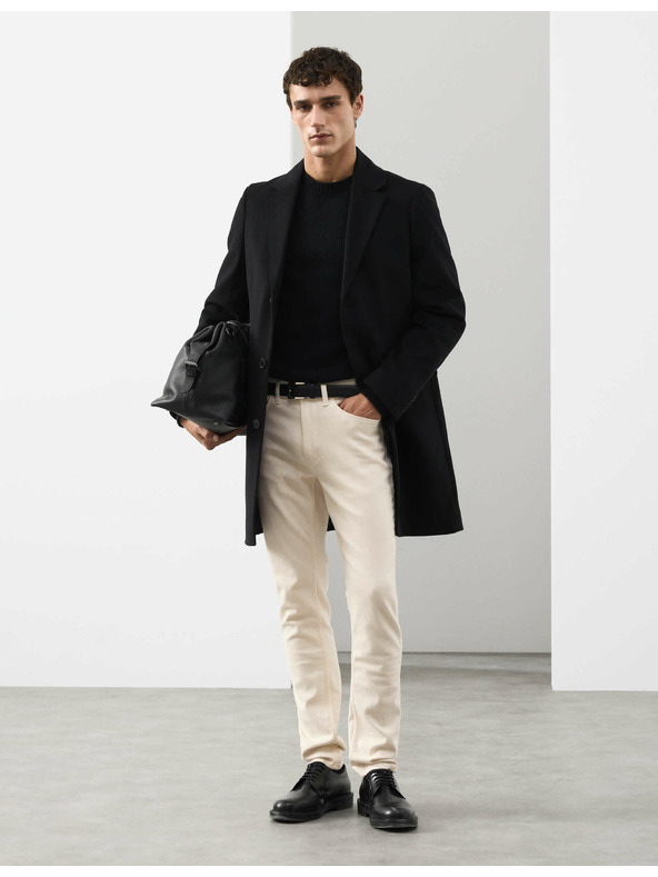 Marks & Spencer Talianske džínsy slim fit Marks & Spencer smotanová