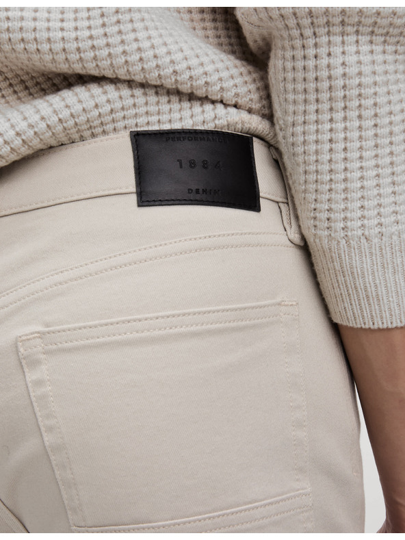 Marks & Spencer Strečové džínsy úzkeho strihu so 360 pružnosťou Marks & Spencer béžová