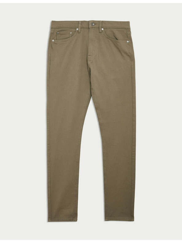 Marks & Spencer Strečové džínsy úzkeho strihu so 360 pružnosťou Marks & Spencer hnedá