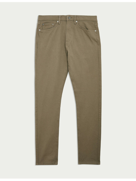 Marks & Spencer Strečové džínsy úzkeho strihu so 360 pružnosťou Marks & Spencer hnedá