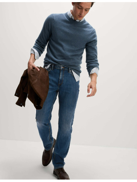 Marks & Spencer Strečové džínsy rovného strihu Marks & Spencer námorná modrá