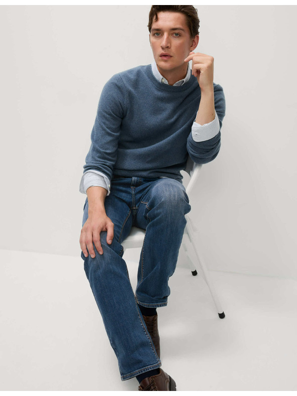 Marks & Spencer Strečové džínsy rovného strihu Marks & Spencer námorná modrá