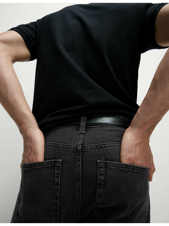 Marks & Spencer Hladké džínsy rovného strihu, z čistej bavlny Marks & Spencer šedá