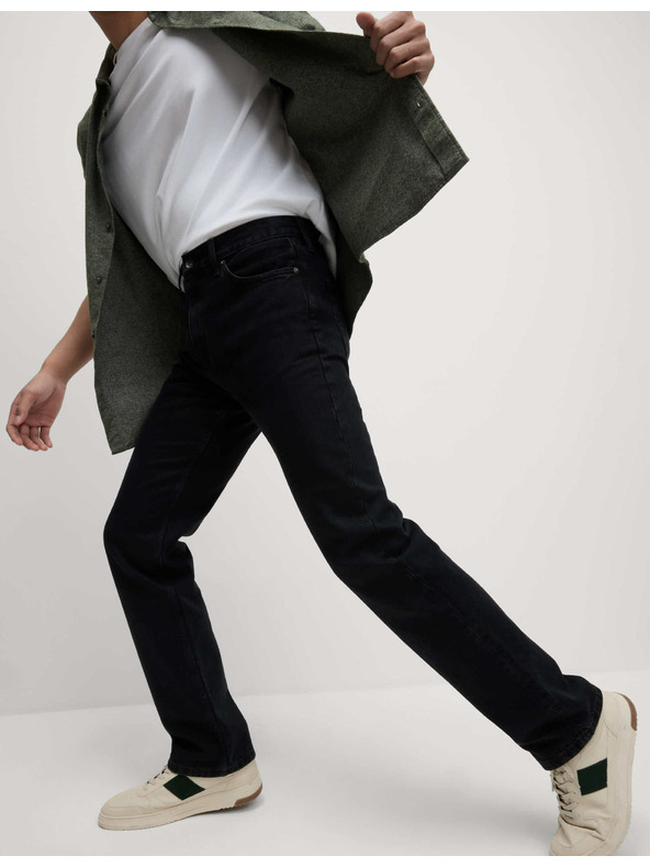 Marks & Spencer Voľné džínsy rovného strihu Authentic Marks & Spencer čierna