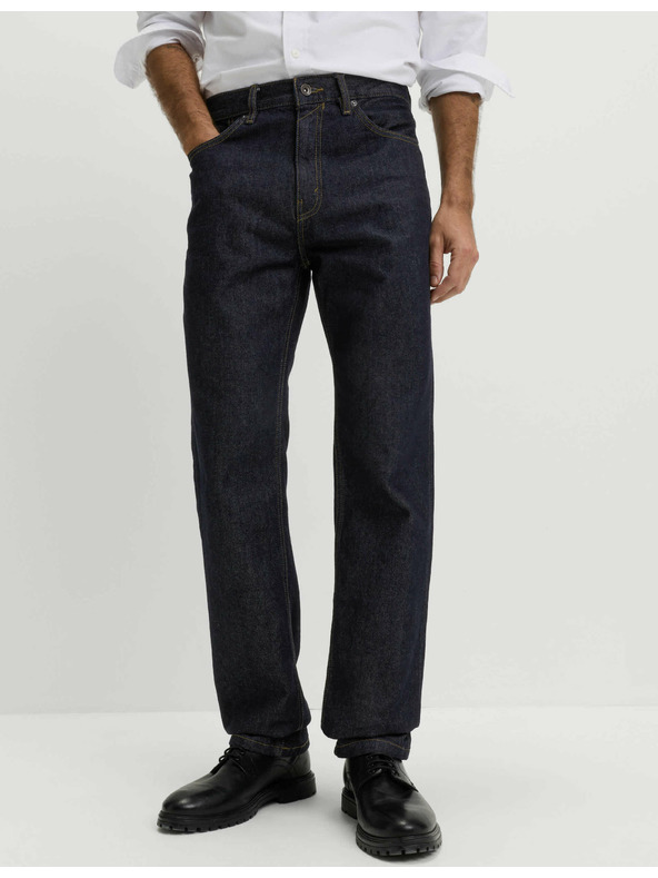 Marks & Spencer Voľné džínsy rovného strihu Authentic Marks & Spencer námorná modrá