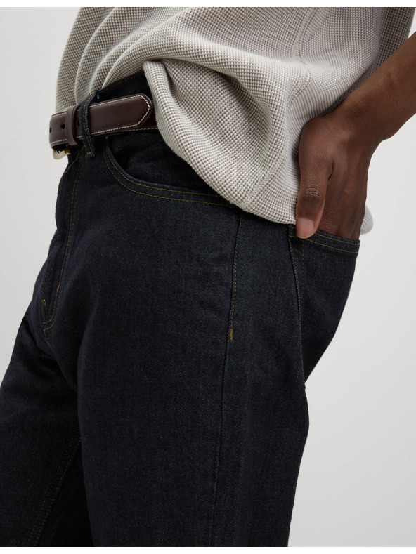 Marks & Spencer Voľné džínsy rovného strihu Authentic Marks & Spencer námorná modrá