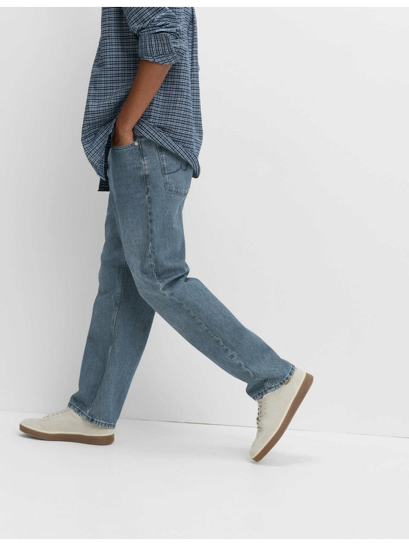 Marks & Spencer Authentic voľné pevné džínsy Marks & Spencer modrá