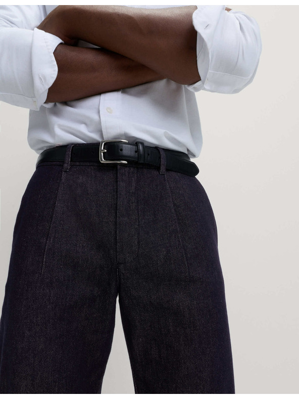 Marks & Spencer Zúžené džínsy Smart Pleat Marks & Spencer námorná modrá