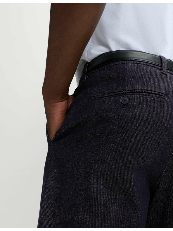 Marks & Spencer Zúžené džínsy Smart Pleat Marks & Spencer námorná modrá